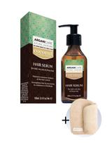 ARGANICARE Plaukų serumas su kokosų aliejumi, 100 ml + Rankšluostis plaukams – turbanas, 1 vnt