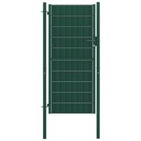 Tvoros vartai PVC ir plienas 100x124 cm žali