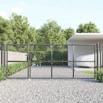 Tinkliniai sodo vartai antracito spalvos 350x125 cm cinkuotas plienas