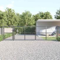 Tinkliniai sodo vartai antracito spalvos 500x125 cm cinkuotas plienas
