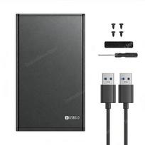 2.5  HDD Case HDD Enclosure 2.5 Inch SSD SATA To USB 3.0 Adapter 5Gbps Aluminum Alloy External Hard Drive Box  for PC juoda