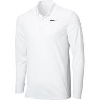 Nike Dri-FIT Victory ilgomis rankovėmis golfo polo marškinėliai vyrams Baltas DN2345-100 M
