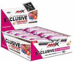 Amix Nutrition Exclusive Protein Bar BOX (24 x 40 g.) - Baltas šokoladas su kokosu