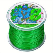 8 krypčių pintas žvejybos valas,  Žalias