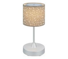 Brilo - LED reguliuojama įkraunama stalinė lempa LOLE LED/3W/5V IP44 sidabrinė