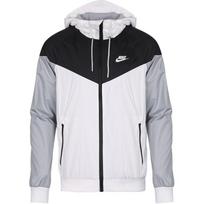 Nike Windrunner Sporto Treniruočių Prekės Ženklo Logotipas Su Gobtuvu Raglaninės Ilgomis Rankovėmis Striukė Vyriškos Striukės 727325-101 M