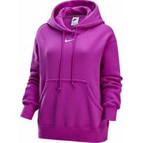 Nike Fleece su gobtuvu sportinis šiltas bliuzonas moteriški viršutiniai drabužiai violetinis DQ5861-518 M