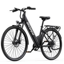 Elektrinis dviratis ONESPORT OT12 250W variklis Miesto elektrinis dviratis Maksimalus greitis 25 km/h 36V 13AH Maksimalus nuvažiuojamas atstumas 65 km 7 pavaros Apkrova 150 kg 36V 13AH pilka