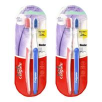 Colgate Slim Soft dviejų veiksmų balinantis dantų šepetėlis (4-Paketas)