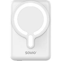 Savio BA-13 power bank 10000 mAh Wireless charging White BA-13