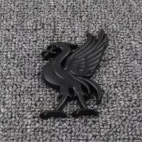 1 vnt. 3D metalinis lipdukas emblema Motociklo dekoracija Galinės bagažinės lipdukai Liverpool Kop L F C kepenų paukščiui Automobilio stilius juoda