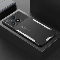 For Xiaomi Poco X6 Pro 5G Case Luxury Aluminum Alloy Protective Back Cover Poco X6 Pro For Poco X6 Pro 5G sidabras