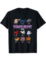 Narutos Shippuden Tailed Beasts Anime T-Shirt S juoda
