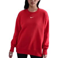 Nike Sportswear Moteriškas Oversized Fleece Džemperis su apvalia apykakle University Red FZ4271-657 L