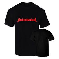 Aukščiausios kokybės marškinėliai Medina Azahara Musica Rock Ispanija 190 GSM Balti arba juodi 100% medvilnė Unisex Harajuku grafiniai marškinėliai S