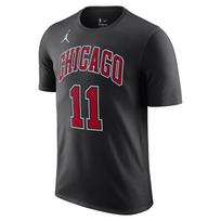 Jordan NBA Chicago Bulls Demar Derozan Pareiškimo marškinėliai Juodi/Raudoni/Balti Vyriški Gatvės apranga DV5765-016 L