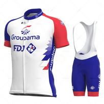 2026 Fdj komandos vyriškas dviratininko marškinėlis, trumpomis rankovėmis komplektas, 19D šortai su petnešėlėmis, dviratininko drabužiai, sportinis marškinėlis, drabužių kostiumas, vasara S