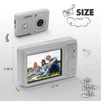 KODAK PIXPRO FZ55 skaitmeninio fotoaparato dangtelis Minkštas silikoninis apsauginis dėklas Slim Fit fotoaparato krepšys Lauko kelionių fotoaparato apsauginis dėklas pilka