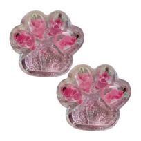 1/2Pcs Pink Strawberry Cat Paw Toy Stress Relief Grape Kitten Paw 2pcs Grape King