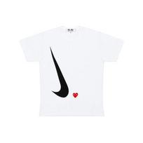 Nike x Comme des Garçons PLAY Vyriški trumparankoviai marškinėliai Balti AE-T402-051-1 M black