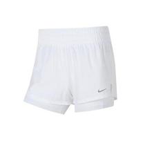 Nike Dri-FIT One moteriški 3 colių 2-in-1 šortai su vidutiniu juosmeniu, balti DX6013-100 XL