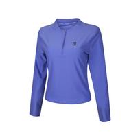 NikeCourt Advantage moteriškas teniso topas su pusiniu užtrauktuku ir Dri-FIT technologija, violetinis FZ6738-570 S