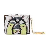 Louis Vuitton X Grace Coddington Bendradarbiavimas Catogram Katės Letenėlės Kišenėlė Sidabrinis Metalas Iliustruotas Grafiti Odinė Piniginė Moteriška piniginė Balta Žalia M25732 Shopping Bag Set(Basic Set+Shopping Bag)