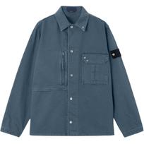 Stone Island vientos spalvos viengubo atlapo ilgomis rankovėmis marškiniai su kišenėle ant krūtinės Vyriški marškiniai L1S141200001S0J18-V0021 XXL