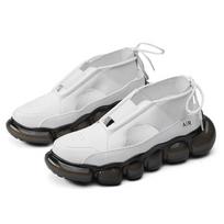 New popcorn cushioned soft sole coconut shoes low top casual sports shoes men's leather summer hollow fashion sandals 41