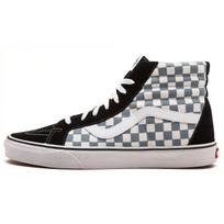 Vans Sk8-Hi Reissue Checkerboard Unisex Sneakers Black Citadel VN0003CAIB7 37