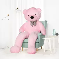 Teddyway Popo Didelis Pliušinis Meškiukas Meškinas, Minkštas Žaislas, 220 Cm, Rožinis