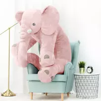 Didelis Pliušinis Dramblys, Minkštas Žaislas, 155 Cm, Rožinis, Hogo
