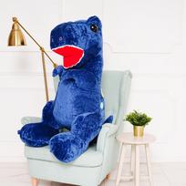 Didelis Pliušinis Dinozauras, Minkštas Žaislas, 160 Cm, Mėlynas, Gogo