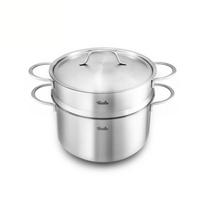 Fissler New Home 24cm nerūdijančio plieno sriubos puodas su garų rinkiniu