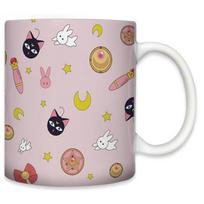 Anime Animacinis Parduotuvės Mėnulis Spausduotas Keramikos Puodelis Vandens Arbatos Puodelis 400ML gray