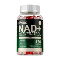 Liposomų praturtintas NAD+ ir resveratrolio maisto papildas, 1200 mg porcijoje, be glitimo, 120 kapsulių. 120