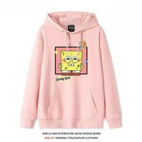 Special Couple Outfit Autumn/winter Hoodie SpongeBob SquarePants Big Star Print Trendy Brand Loose Hoodie Jacket 2025 S