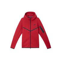Nike Tech Fleece Windrunner su užtrauktuku vyriškas gobtuvas sportui Raudonas HV0950-687 XL
