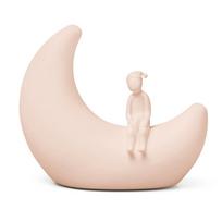 Šviesiai rožinės spalvos vaikiška naktinė lemputė Moon Shell – Cam Cam Copenhagen