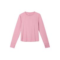 Nike Dri-Fit One Classic Series Breathable Quick-Dry Solid Color Comfortable Soft Long Sleeve T-Shirt Women Tops Pink FN2802-699 M