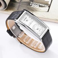 Madingi laisvalaikio verslo dviejų laiko zonų dvigubo ciferblato laikrodžiai vyrui moteriai porai Žiūrėti Kvarciniai laikrodžiai Relogio Feminino Montre black