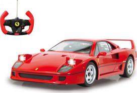 Nuotolinio valdymo automobilis Jamara Ferrari F40 1:14, 27 Mhz, raudonas