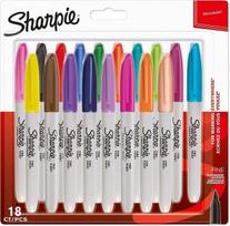 Sharpie Fine permanentiniai markeriai, 18 spalvų