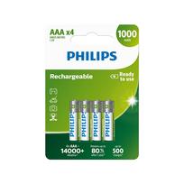 PHILIPS Įkraunama baterija AAA NiMH 1000mAh 4 vnt. rinkinys