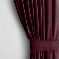 Naktinė užuolaida Restilo Velvet, raudona sp., 140 cm x 270 cm