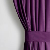 Naktinė užuolaida, su raiščiu Restilo Velvet, violetinė sp., 140 cm x 245 cm