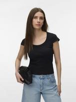 VERO MODA Moteriški marškinėliai trumpomis rankovėmis, CHLOE