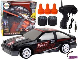 Sportinis automobilis juodas RC 1:24