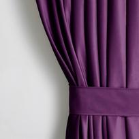 Naktinė užuolaida, su raiščiu Restilo Velvet, violetinė sp., 140 cm x 245 cm