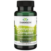 Swanson Cordyceps Complex with Reishi and Shiitake Mushrooms - 60 kapsulių
